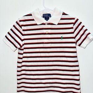 Size 6 Polo by Ralph Lauren Kids Red and White Striped Polo